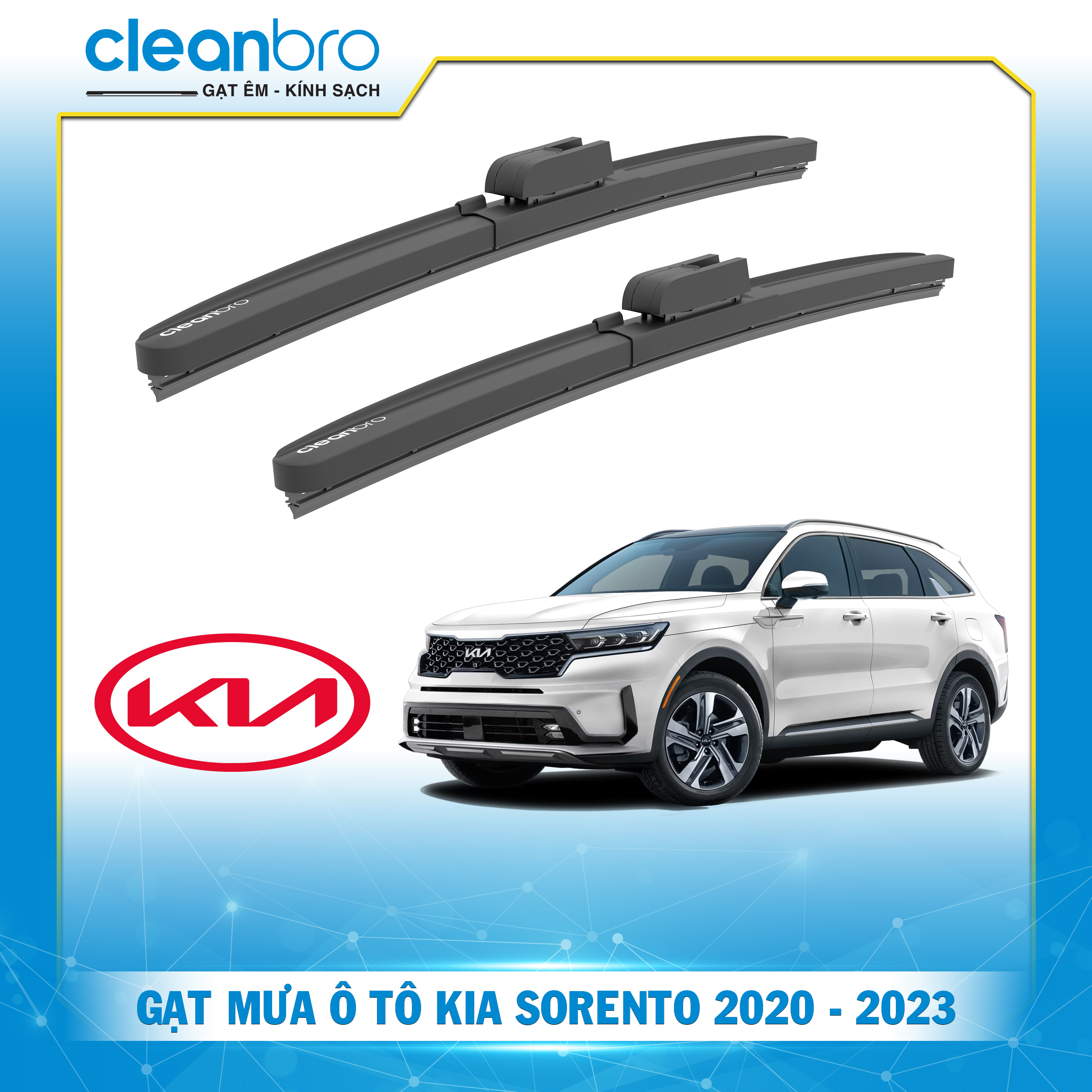 Gạt mưa ô tô hiệu ứng lá sen Kia Sorento [2020-2023+]